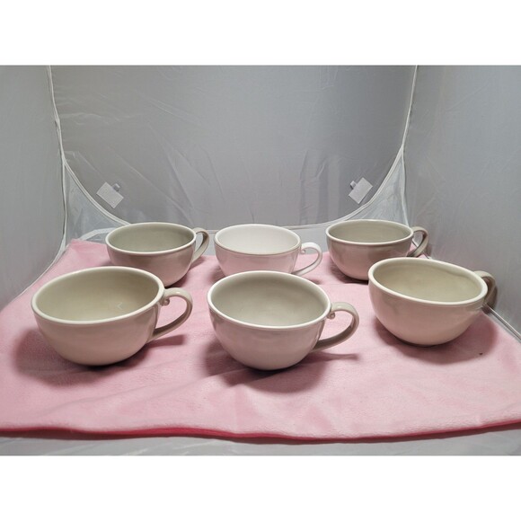 Rare 6 Juliska Portobello Trim Mugs Octavia - Picture 1 of 9